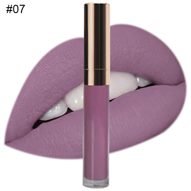 Custom Logo Natural Vegan Vegan Long Lasting Waterproof Matte Liquid Lipstick Private Label Waterproof Lip Makeup