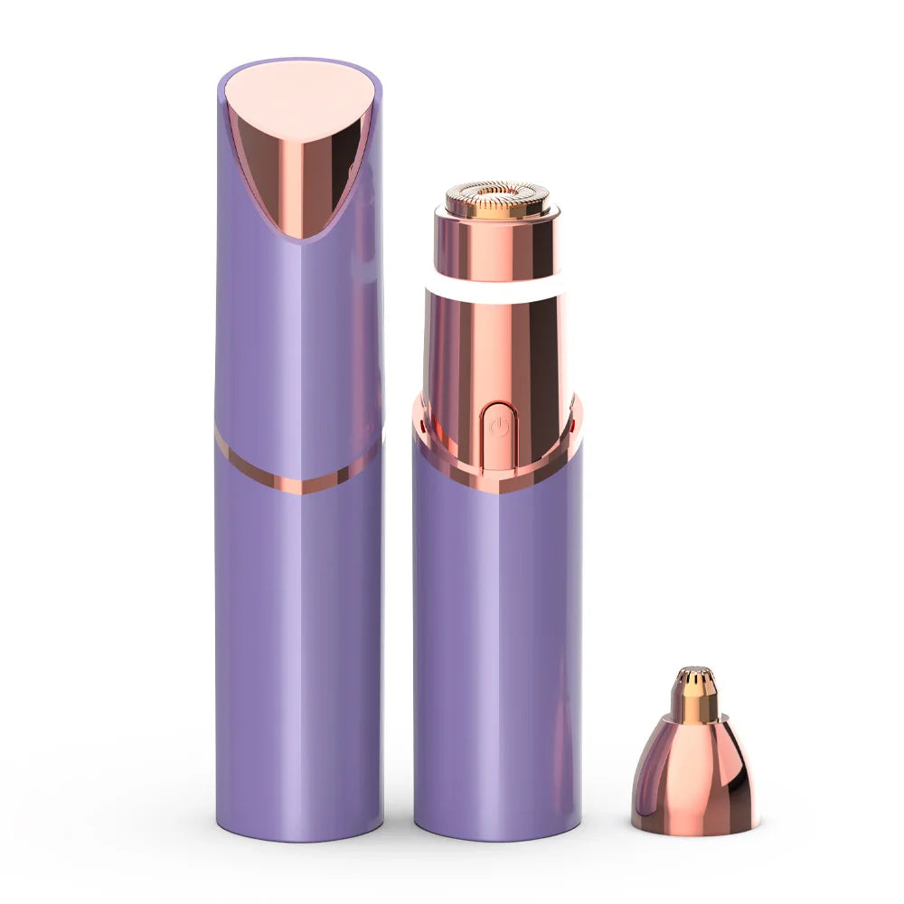 Hot Sale More Colorful Choose Portable Lipstick Shape Eyebrow Pencil 2-In-1 Double Head Electric Eyebrow Trimmer