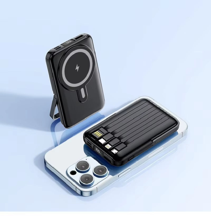 Wholesale Magnetic Super Fast Charging Power Bank 4-1 with Stand 20000Mah Portable Charger