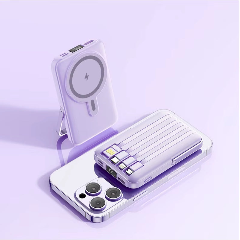 Wholesale Magnetic Super Fast Charging Power Bank 4-1 with Stand 20000Mah Portable Charger