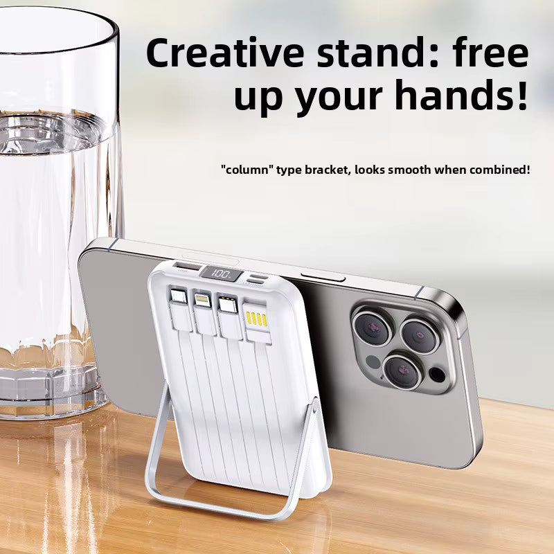 Wholesale Magnetic Super Fast Charging Power Bank 4-1 with Stand 20000Mah Portable Charger