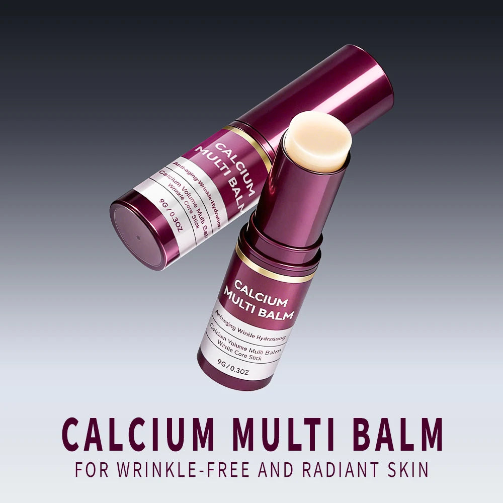 Calcium Volume Multi Balm for Wrinkles,Korean Collagen Firming Hydrating Calcium Multi Balm Stick with Vitamin D Shea Butter