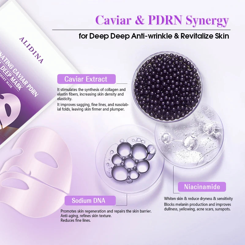 Factory Wholesale Korean Skincare Salmon DNA PDRN Caviar Collagen Gel Mask Overnight Radiance Firming Korea Bio Overnight Mask