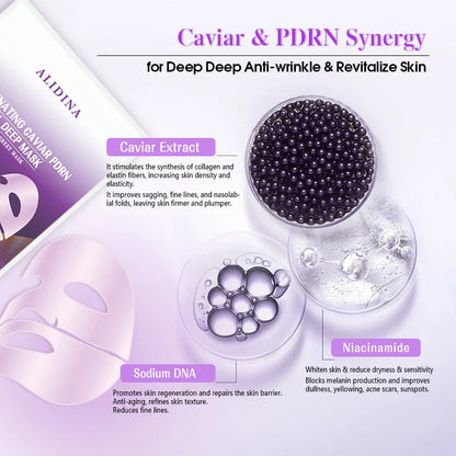 Factory Wholesale Korean Skincare Salmon DNA PDRN Caviar Collagen Gel Mask Overnight Radiance Firming Korea Bio Overnight Mask