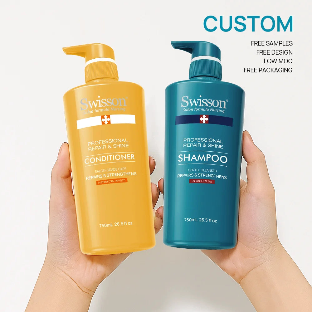 Luxury Keratin Fragrant Avocado Butter Shampoo Conditioner Set Vegan Ingredients Moisturizing Deep Nourishing Anti-Breakage