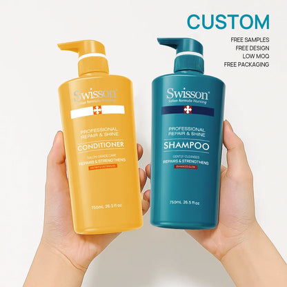 Luxury Keratin Fragrant Avocado Butter Shampoo Conditioner Set Vegan Ingredients Moisturizing Deep Nourishing Anti-Breakage