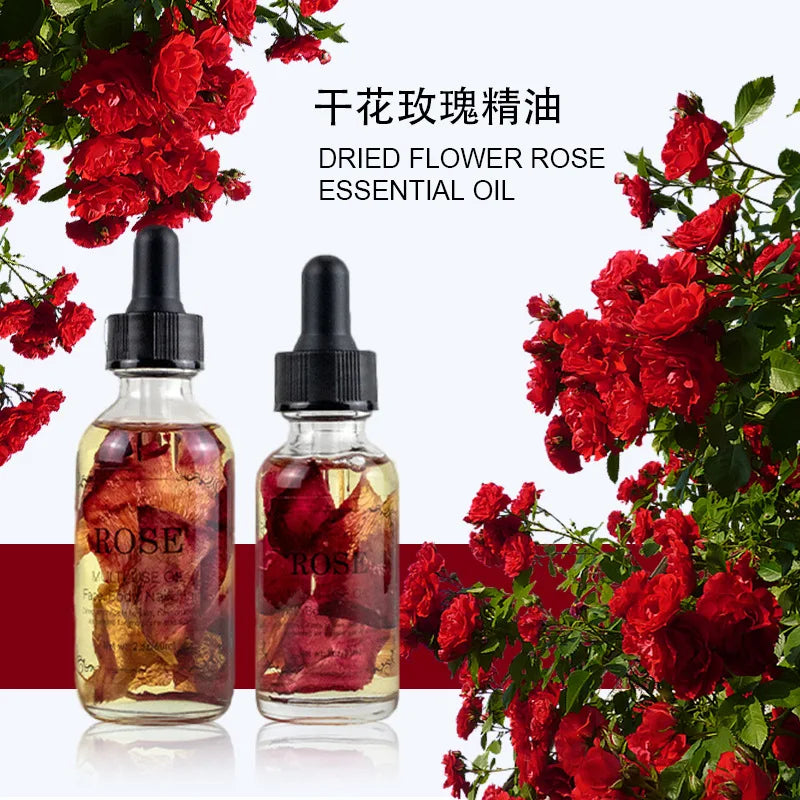 Pure Organic Natural Dry Flower Oil Multi-Scene Use Series for Body Massage and Skin Care