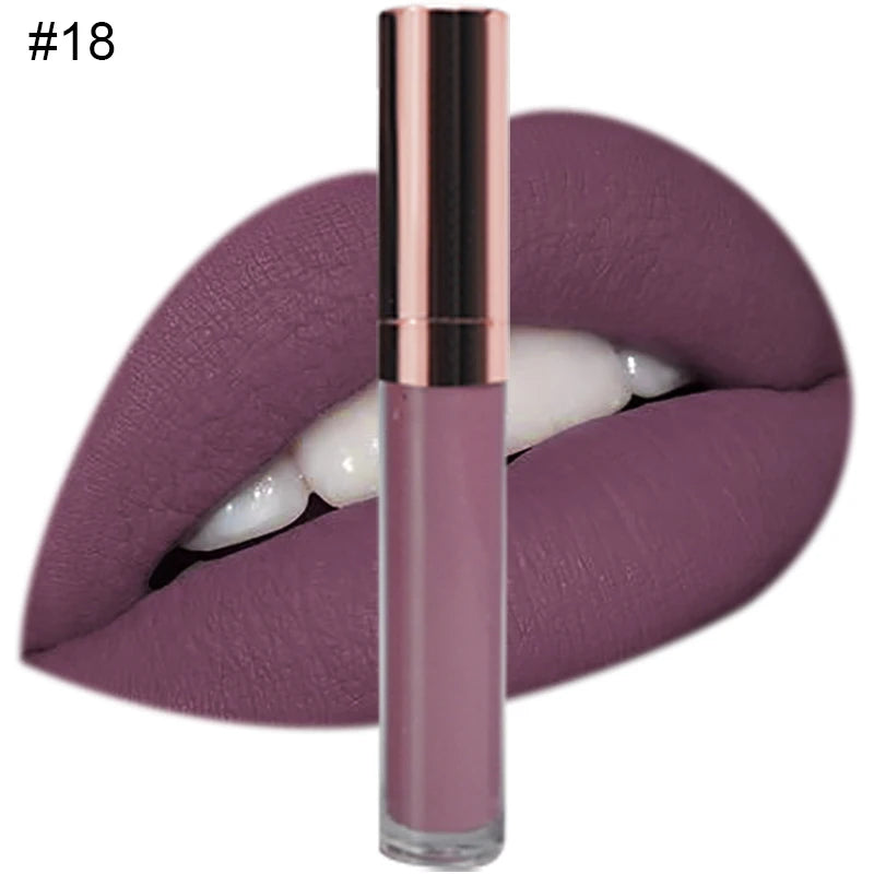 Custom Logo Natural Vegan Vegan Long Lasting Waterproof Matte Liquid Lipstick Private Label Waterproof Lip Makeup