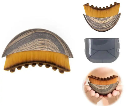 Portable Travel Size Moon Shape Body Scraping Neck Eye Care Lymphatic Contour Face Synthetic Hair Cover for Home On-The-Go Use