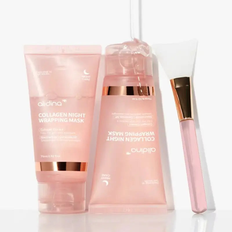 OEM/ODM Korean Deep Collagen Peel Mask Vegan Face Care Bio Pack Night Wrapping Anti-Wrinkle Lifting Dry Skin Overnight Women