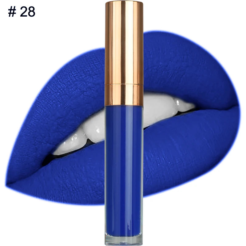 Custom Logo Natural Vegan Vegan Long Lasting Waterproof Matte Liquid Lipstick Private Label Waterproof Lip Makeup