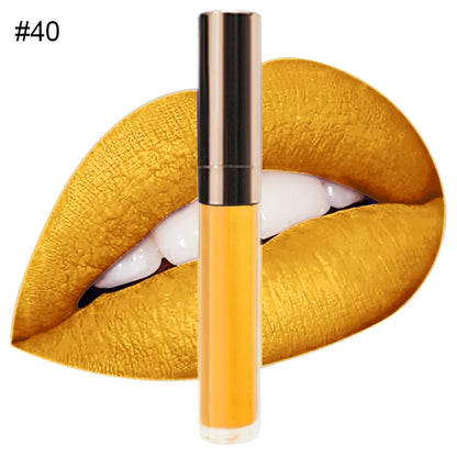 Custom Logo Natural Vegan Vegan Long Lasting Waterproof Matte Liquid Lipstick Private Label Waterproof Lip Makeup
