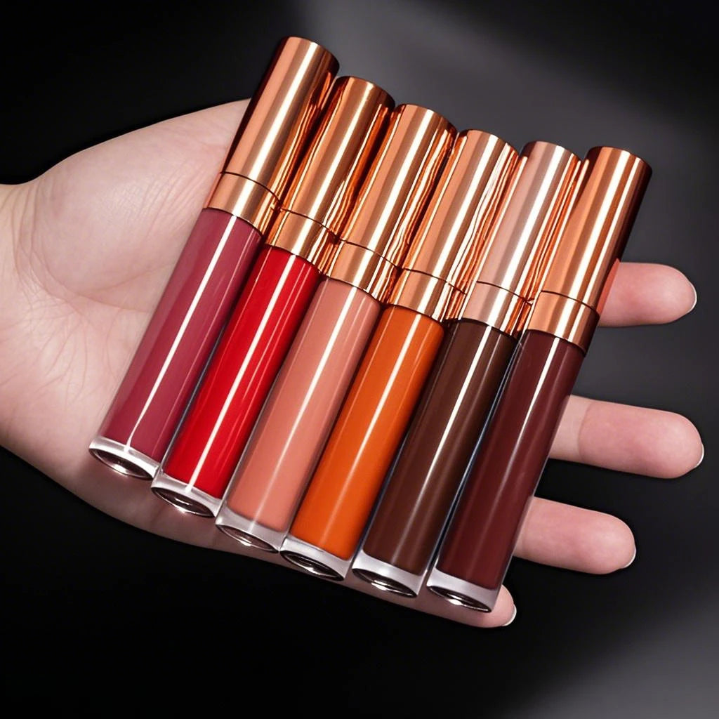 Custom Logo Natural Vegan Vegan Long Lasting Waterproof Matte Liquid Lipstick Private Label Waterproof Lip Makeup