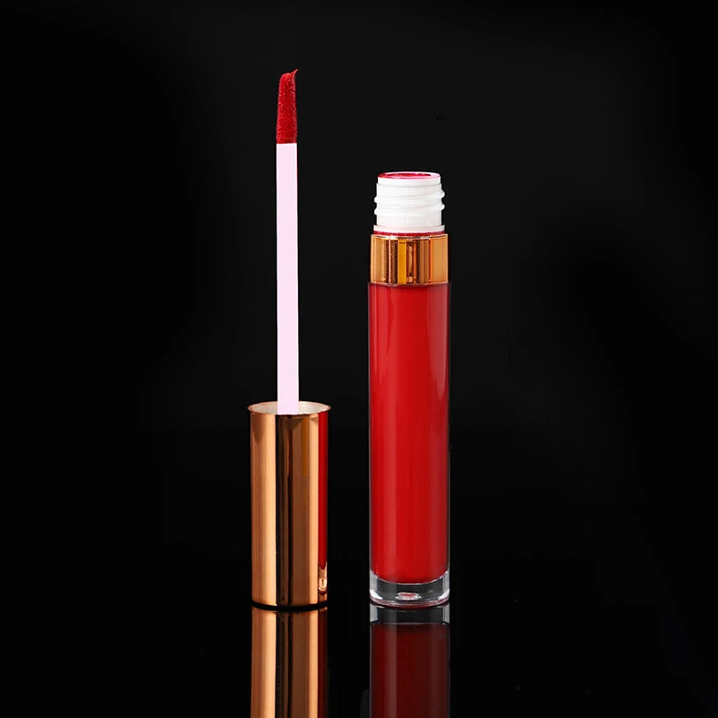 Custom Logo Natural Vegan Vegan Long Lasting Waterproof Matte Liquid Lipstick Private Label Waterproof Lip Makeup