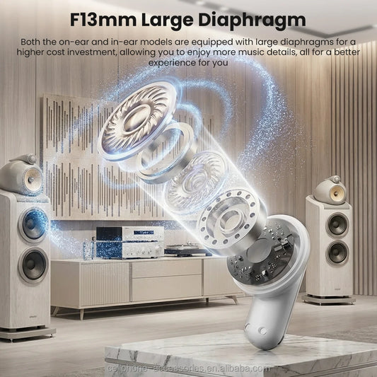 ENC No Noise Cancellation Wireless Earbuds for 5.4 JL Chipset LED Indicator 200Mah Battery Life Type-C IPX4 Waterproof