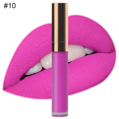Custom Logo Natural Vegan Vegan Long Lasting Waterproof Matte Liquid Lipstick Private Label Waterproof Lip Makeup