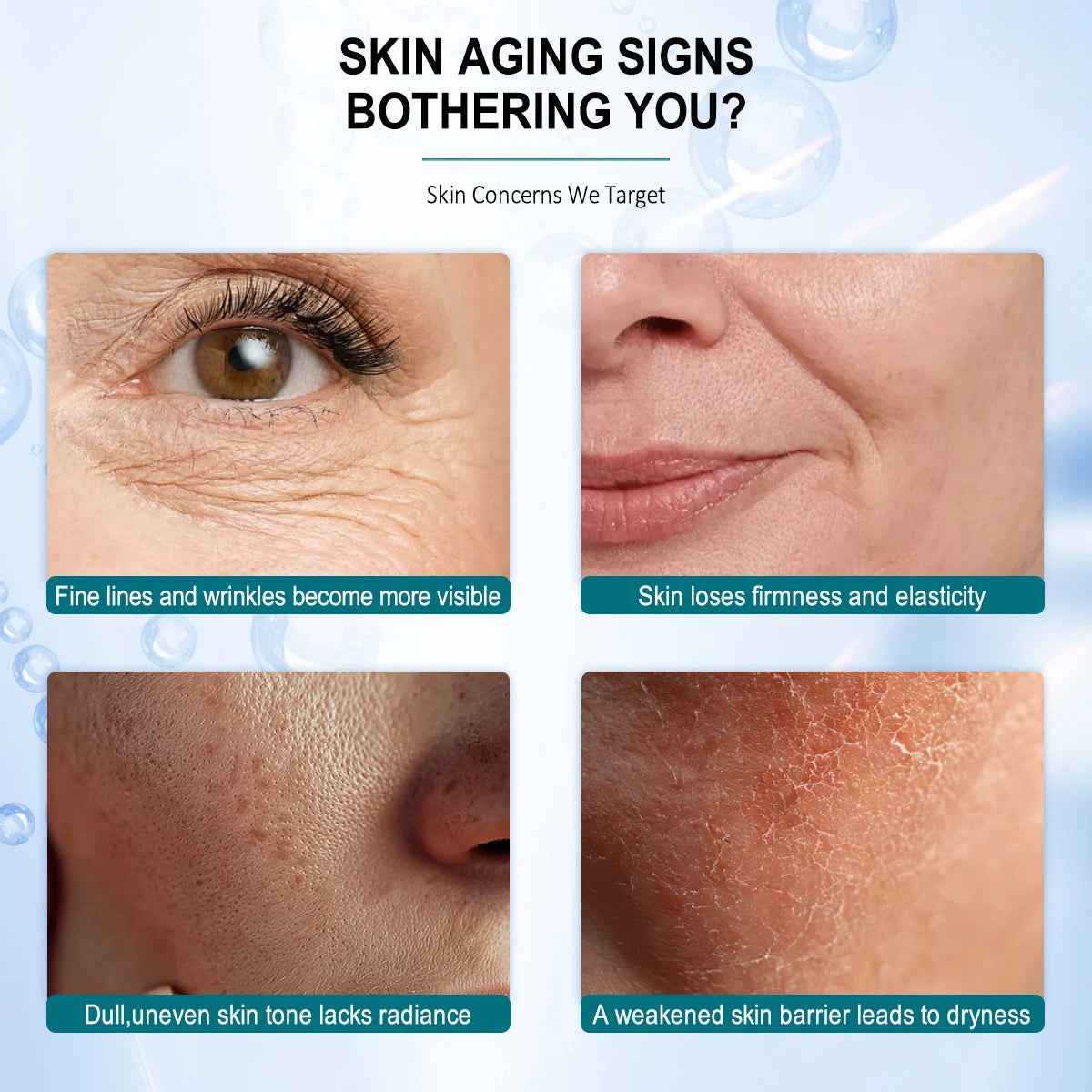 Dual Active PDRN Ghk-Cu Face Serum 55Ml anti Aging Firming Hydration Skin Texture Care Wholesale Private Label OEM ODM Supplier