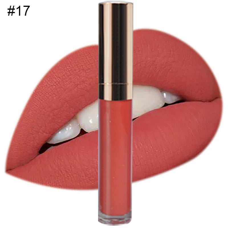 Custom Logo Natural Vegan Vegan Long Lasting Waterproof Matte Liquid Lipstick Private Label Waterproof Lip Makeup