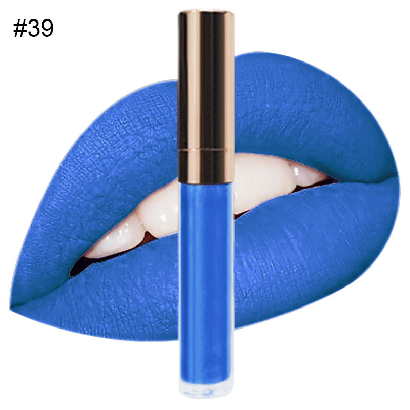 Custom Logo Natural Vegan Vegan Long Lasting Waterproof Matte Liquid Lipstick Private Label Waterproof Lip Makeup