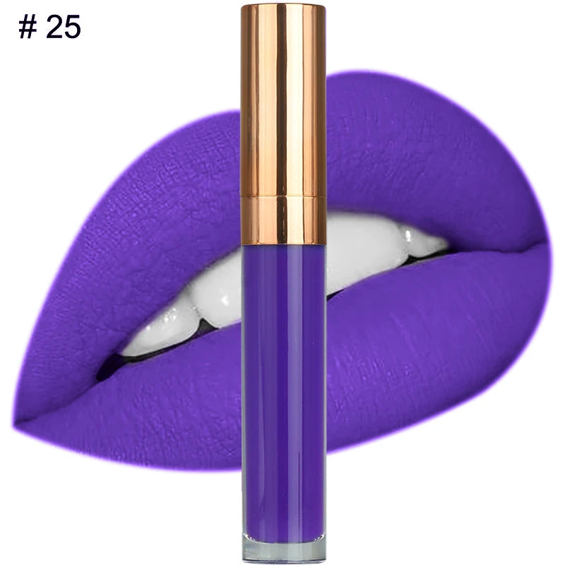 Custom Logo Natural Vegan Vegan Long Lasting Waterproof Matte Liquid Lipstick Private Label Waterproof Lip Makeup