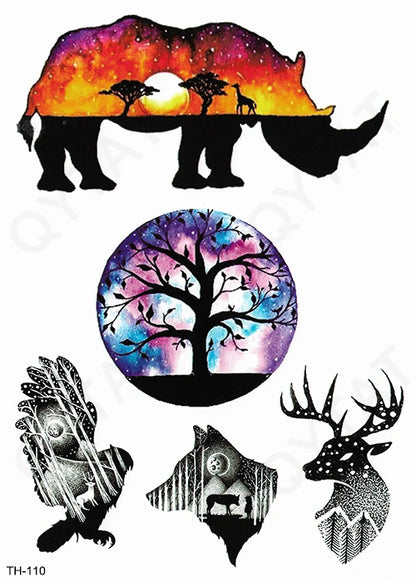 Cosmetic Sexy Women Makeup Color Waterproof Sticker Tatto Temporary