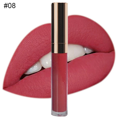 Custom Logo Natural Vegan Vegan Long Lasting Waterproof Matte Liquid Lipstick Private Label Waterproof Lip Makeup