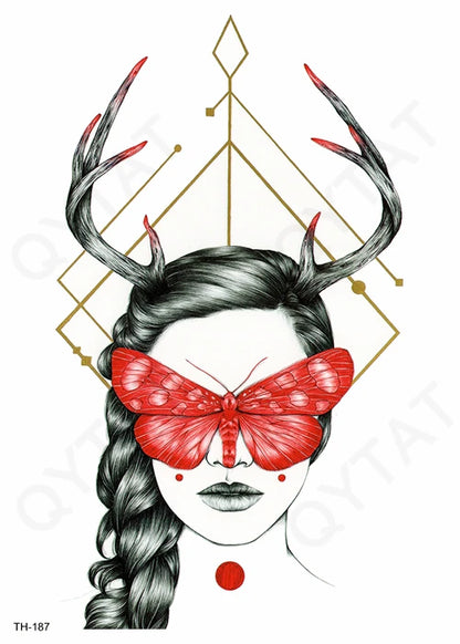 Cosmetic Sexy Women Makeup Color Waterproof Sticker Tatto Temporary