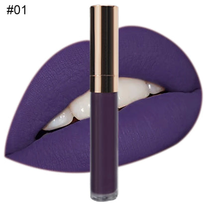 Custom Logo Natural Vegan Vegan Long Lasting Waterproof Matte Liquid Lipstick Private Label Waterproof Lip Makeup