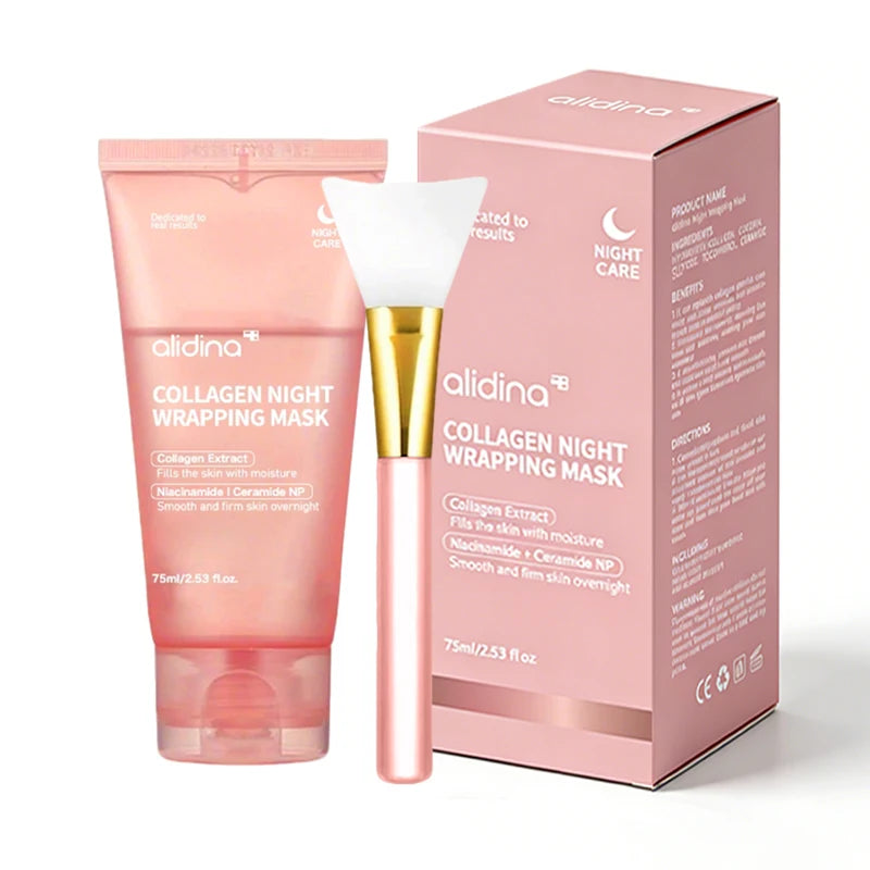 OEM/ODM Korean Deep Collagen Peel Mask Vegan Face Care Bio Pack Night Wrapping Anti-Wrinkle Lifting Dry Skin Overnight Women