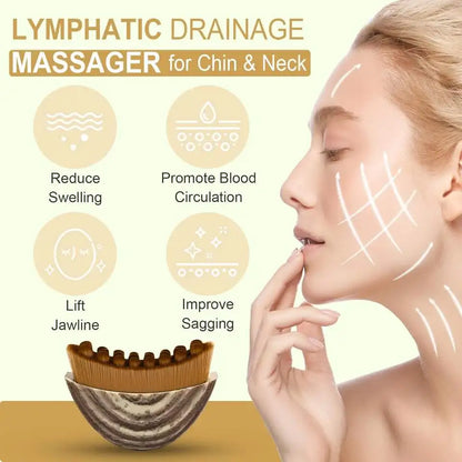 Portable Travel Size Moon Shape Body Scraping Neck Eye Care Lymphatic Contour Face Synthetic Hair Cover for Home On-The-Go Use