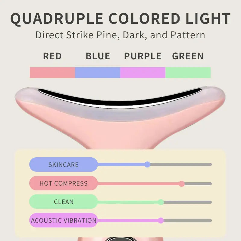 Neck Face Massager with Vibration and Thermals Face Sculpting Tool for Double Chin and Skin Care