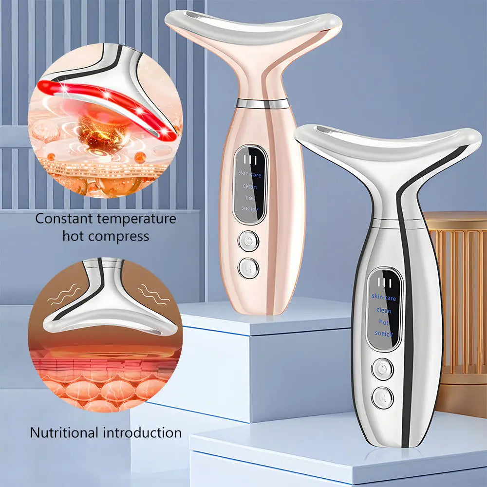 Neck Face Massager with Vibration and Thermals Face Sculpting Tool for Double Chin and Skin Care