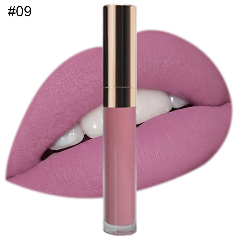 Custom Logo Natural Vegan Vegan Long Lasting Waterproof Matte Liquid Lipstick Private Label Waterproof Lip Makeup