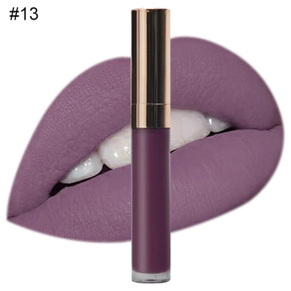 Custom Logo Natural Vegan Vegan Long Lasting Waterproof Matte Liquid Lipstick Private Label Waterproof Lip Makeup