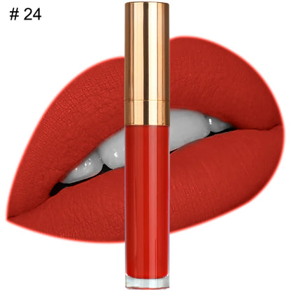 Custom Logo Natural Vegan Vegan Long Lasting Waterproof Matte Liquid Lipstick Private Label Waterproof Lip Makeup