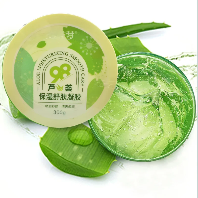 300G Herbal Aloe Vera Soothing Gel Face Body Deep Moisture Cooling Sun Care All Skin Types Day/Night Use