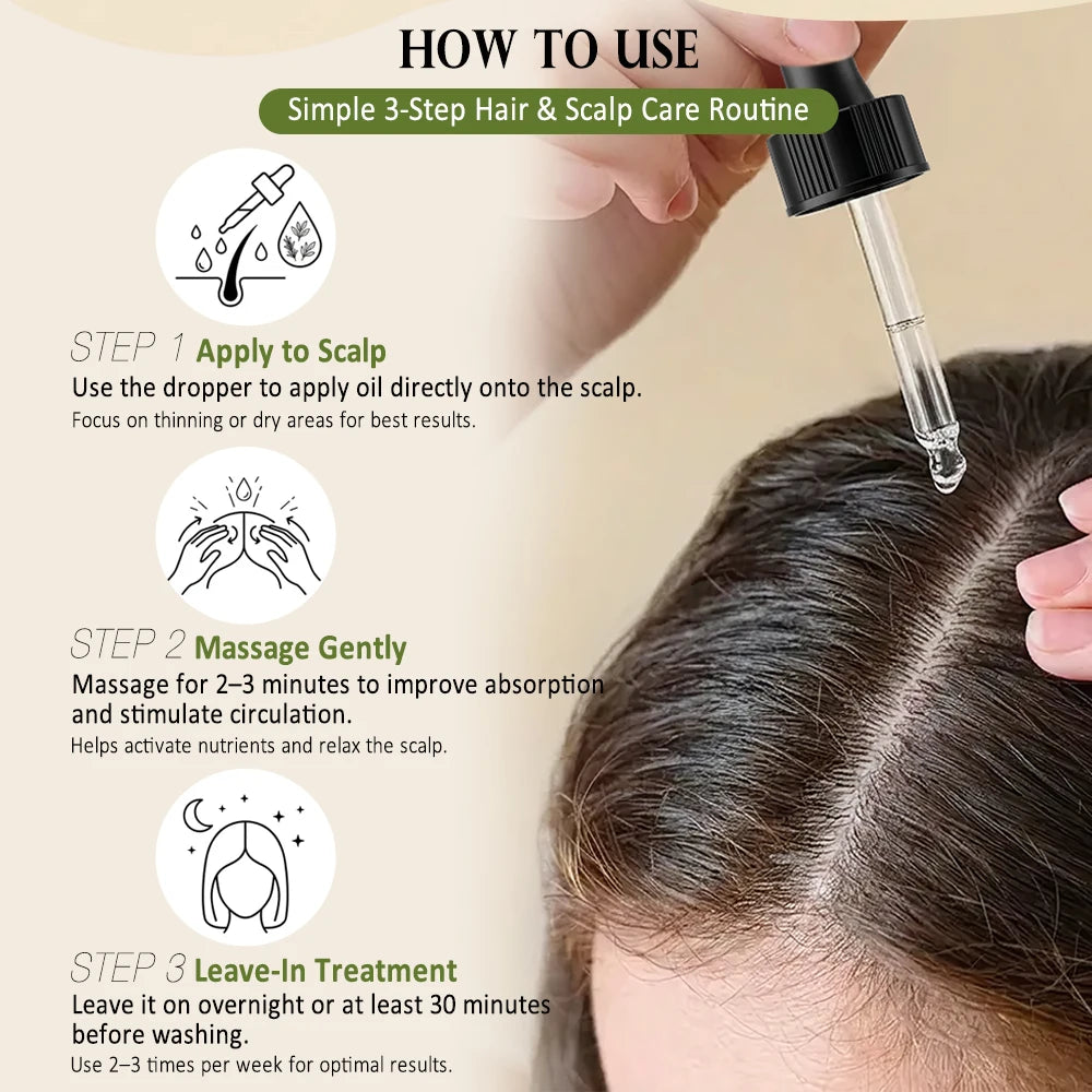 Rosemary Mint Hair Growth Oil Private Label Hair Care Scalp Nourishing Treatment Oil for Women Men OEM ODM Cosmetic Wholesale