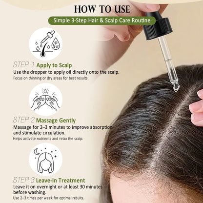 Rosemary Mint Hair Growth Oil Private Label Hair Care Scalp Nourishing Treatment Oil for Women Men OEM ODM Cosmetic Wholesale