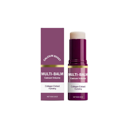 Calcium Volume Multi Balm for Wrinkles,Korean Collagen Firming Hydrating Calcium Multi Balm Stick with Vitamin D Shea Butter