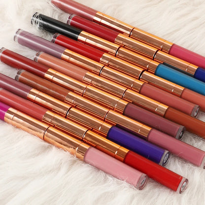 Custom Logo Natural Vegan Vegan Long Lasting Waterproof Matte Liquid Lipstick Private Label Waterproof Lip Makeup