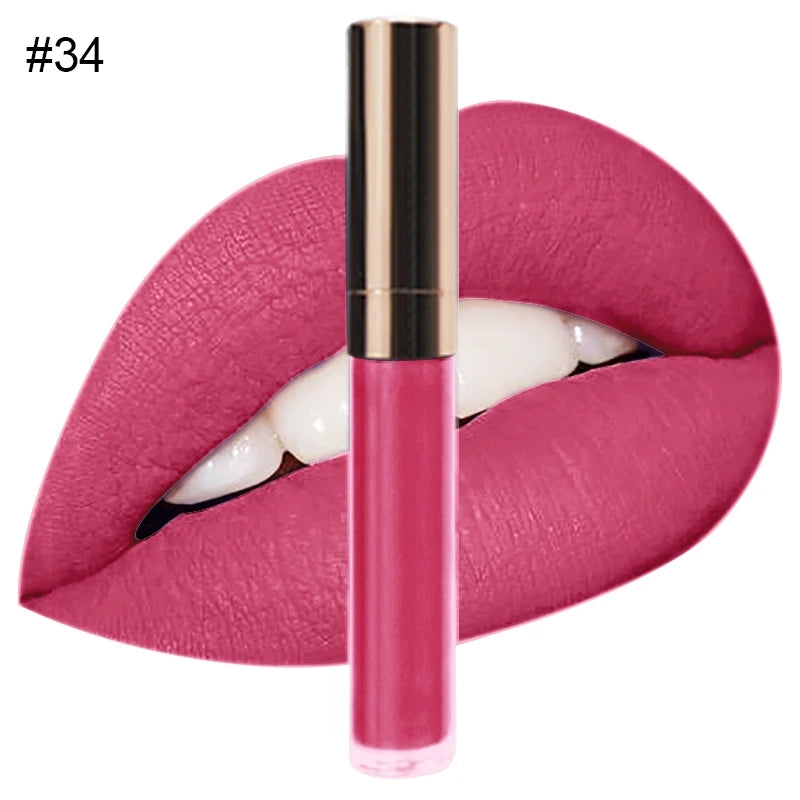 Custom Logo Natural Vegan Vegan Long Lasting Waterproof Matte Liquid Lipstick Private Label Waterproof Lip Makeup
