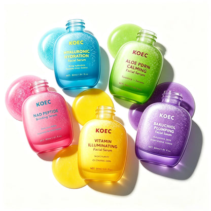 KOEC NAD Peptide Boosting Smoothie Serum, Anti-Aging, Hydrating Antioxidant Serum for Firmness, Wrinkles & Radiant Glowing Skin