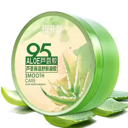 300G Herbal Aloe Vera Soothing Gel Face Body Deep Moisture Cooling Sun Care All Skin Types Day/Night Use