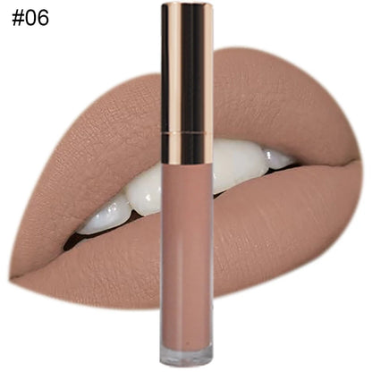 Custom Logo Natural Vegan Vegan Long Lasting Waterproof Matte Liquid Lipstick Private Label Waterproof Lip Makeup