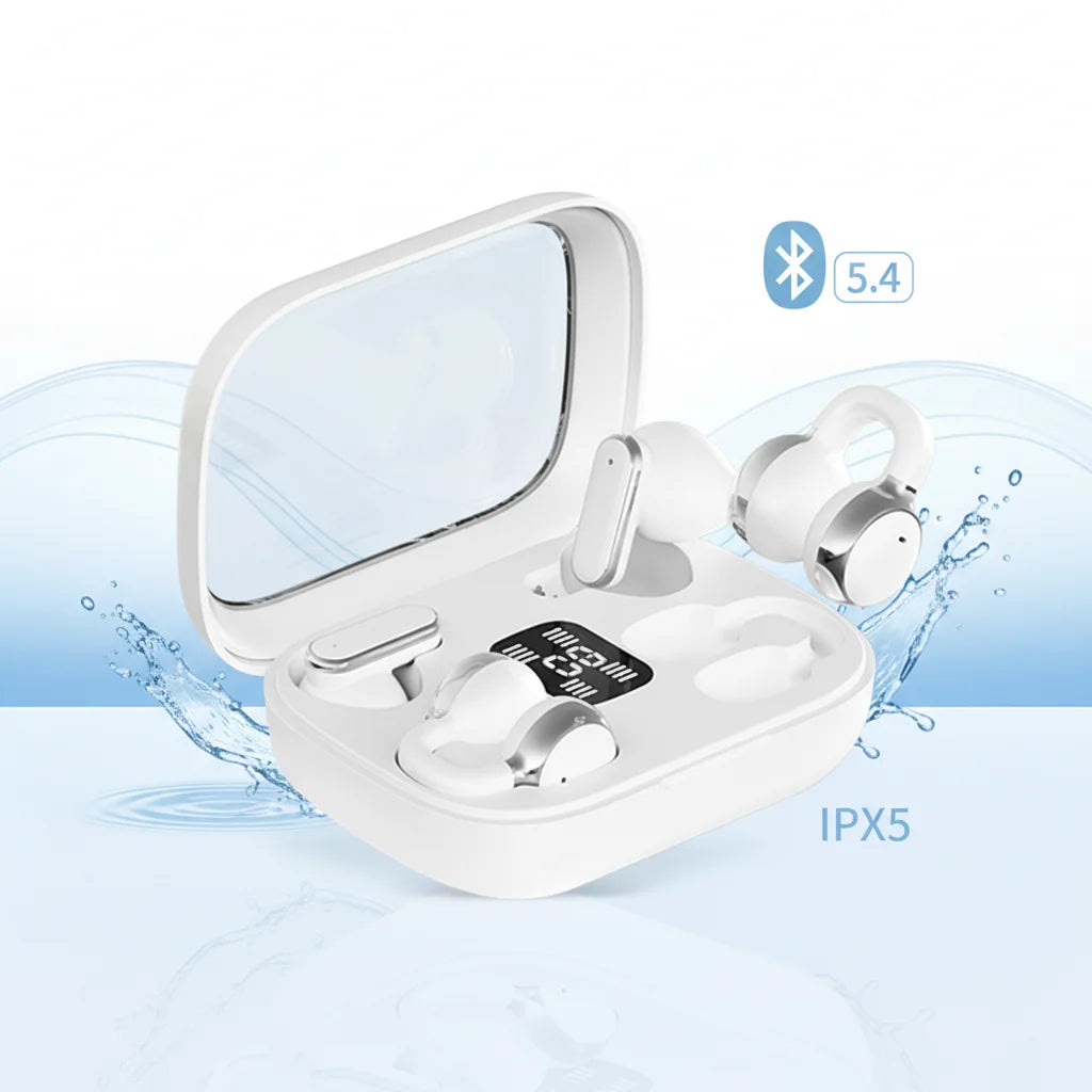 ENC No Noise Cancellation Wireless Earbuds for 5.4 JL Chipset LED Indicator 200Mah Battery Life Type-C IPX4 Waterproof