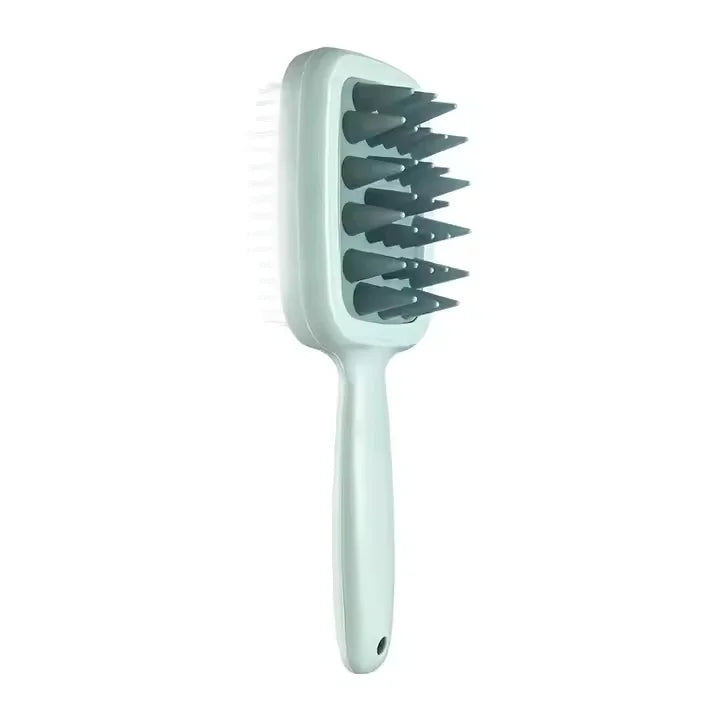 Double Sided Hair Head Scrubber with Long Handle Shampoo Brush and Hair Shower Comb for Hair Growth and Dandruff Removal