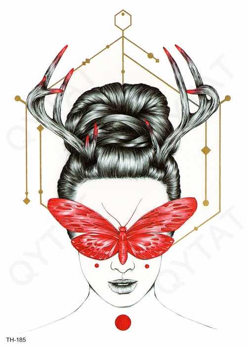 Cosmetic Sexy Women Makeup Color Waterproof Sticker Tatto Temporary