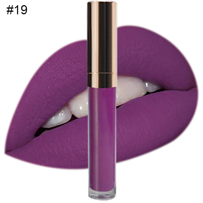 Custom Logo Natural Vegan Vegan Long Lasting Waterproof Matte Liquid Lipstick Private Label Waterproof Lip Makeup