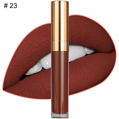 Custom Logo Natural Vegan Vegan Long Lasting Waterproof Matte Liquid Lipstick Private Label Waterproof Lip Makeup