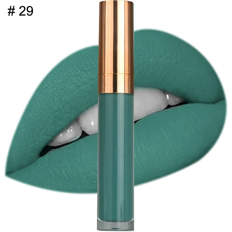 Custom Logo Natural Vegan Vegan Long Lasting Waterproof Matte Liquid Lipstick Private Label Waterproof Lip Makeup